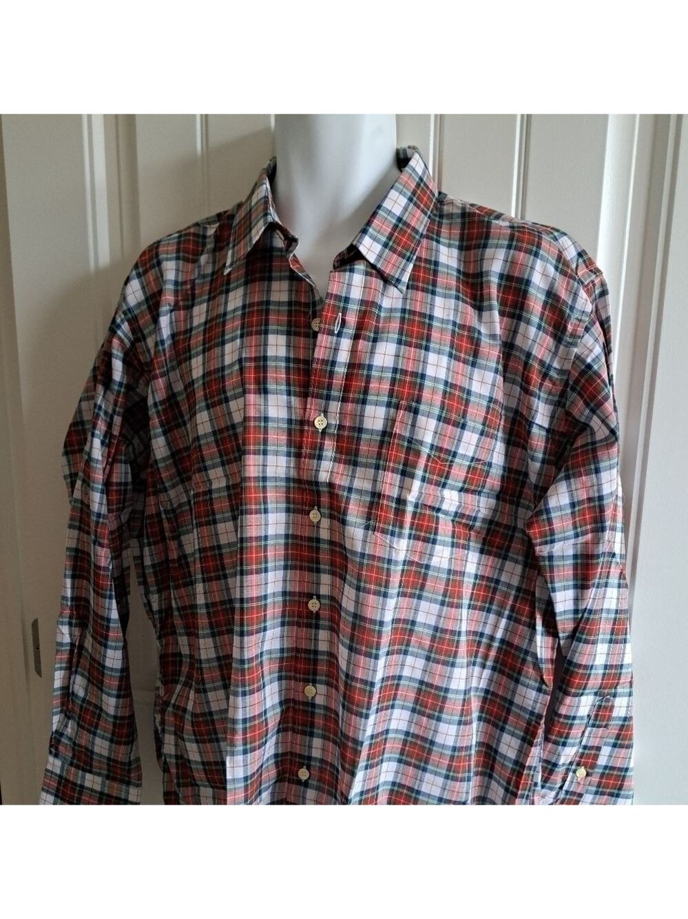 VTG BUD BERMA Weekender plaid mens shirt lightweight western ranch XL - Picture 4 of 7